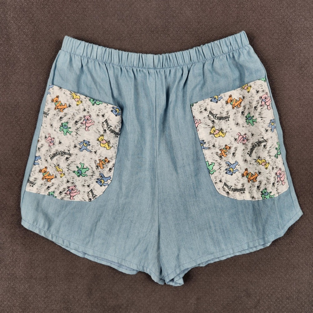 Mamie Ruth Grateful Dead Dancing Bears Shorts Womens Small Made in USA Festival